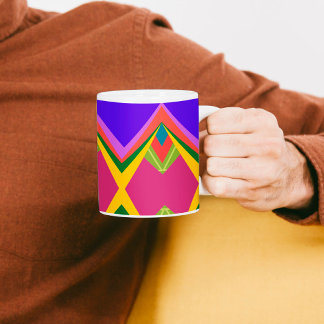 アブストラクカラフルト芸術 コーヒーマグカップ