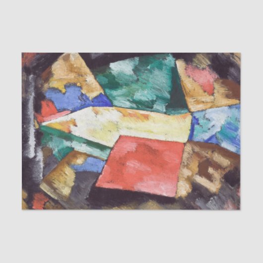 アブストラクションブルーイエロー&グリーンバイマーズデンハートリー 薄葉紙 (正面)