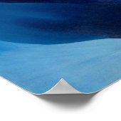 アブストラクションブルーバイジョージアオキーフェ ポスター (角)