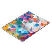 アブストラクション油絵。クリエイティブデザイン背景 ノートブック (左側)