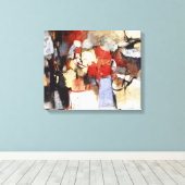 アブストラクション58 1964 0008 by Jose T Joya キャンバスプリント (インサイチュ (ウッドフロア))