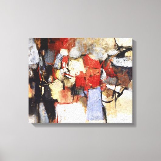 アブストラクション58 1964 0008 by Jose T Joya キャンバスプリント (正面)
