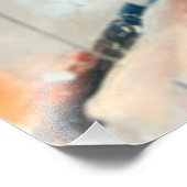 アブストラクション，ポートレート，油絵，女絵画の子 フォトプリント            (角)