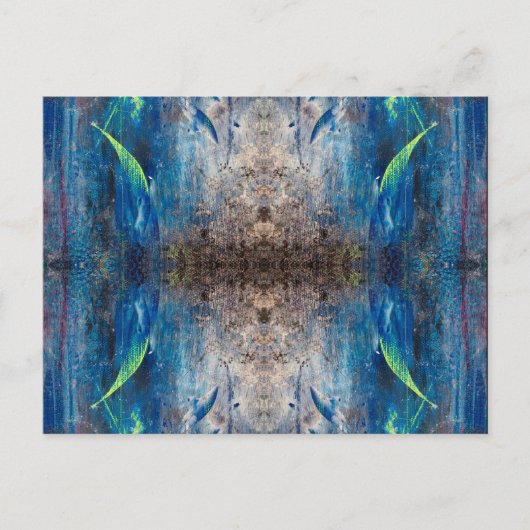 アブストラクテポストカルテカレイドスコップバントverspielt ポストカード (正面)