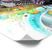 アブストラクトな女の子。 ポスター (角)