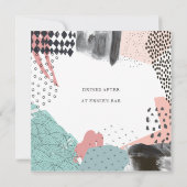アブストラクトアートコラージュプロモーションイベント 招待状 (裏面)