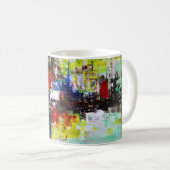 アブストラクトアート コーヒーマグカップ (正面右)