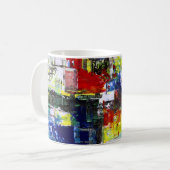 アブストラクトアート コーヒーマグカップ (正面左)