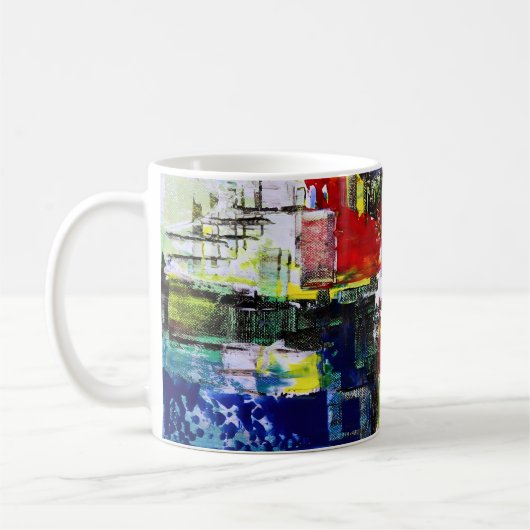 アブストラクトアート コーヒーマグカップ (左)