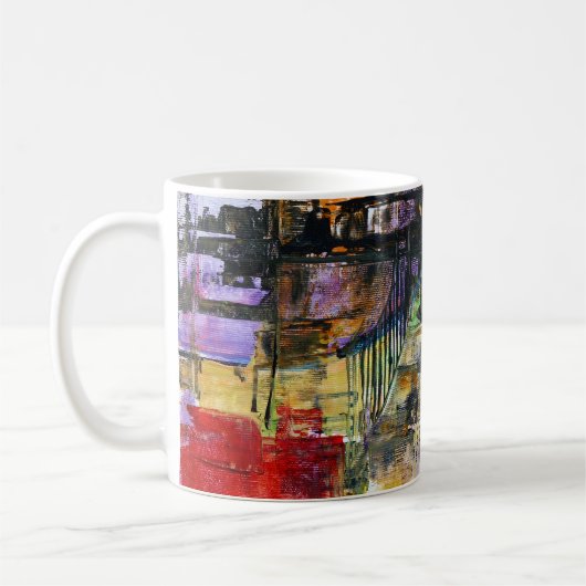 アブストラクトアート コーヒーマグカップ (左)