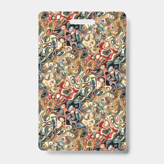 アブストラクトアート バッジ (正面)