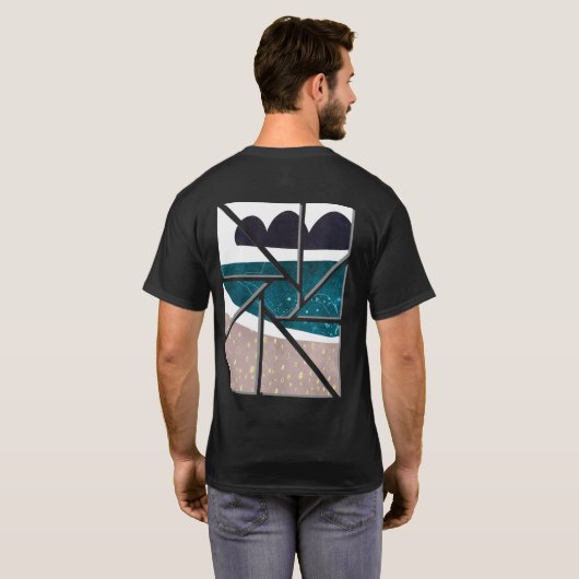 アブストラクトアートTシャツ Tシャツ (裏面フル)
