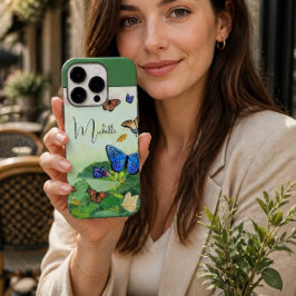 アブストラクトバタフライ フィールド パーソナライズデザイン Case-Mate iPhone 14 PRO MAXケース