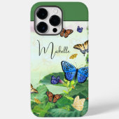 アブストラクトバタフライ フィールド パーソナライズデザイン Case-Mate iPhoneケース (裏面)