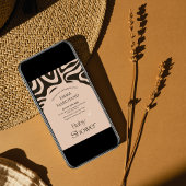 アブストラクトボーホーベイビーシャワー招待状 招待状