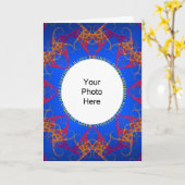 アブストラクト写真誕生日カード カード (黄色い花)