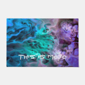 アブストラクト・アポフィシス・フラクタル I + あなたのイマジネーション ドアマット (正面)