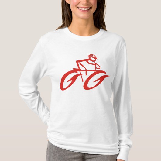 アブストラクト サイクラー スポーツ フーディー Tシャツ (正面)