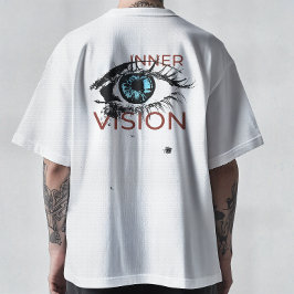 アブストラクト サイバー アイ グラフィック - 内なる真実のビジョン Tシャツ