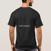 アブストラクト サーフ スケルトン Tシャツ (裏面)