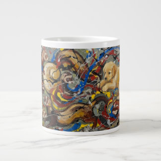 アブストラクト ジャンボコーヒーマグカップ