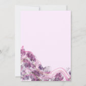 アブストラクト パープル アルコール ウェディング インビテーション (裏面)