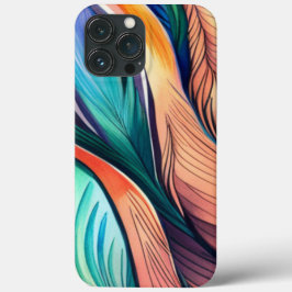 アブストラクト ピーコック iPhone 13 PRO MAXケース