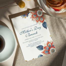 アブストラクト フラワーズ 母の日 ブランシュ 招待状