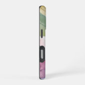アブストラクト フラワー アジサイ 水彩 背景 iPhoneケース (右側面)