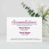 アブストラクト ボーホー ピンク ウォーターカラー アコモデーションカード エンクロージャーカード (スタンド正面)