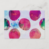 アブストラクト ボーホー ピンク ウォーターカラー アコモデーションカード エンクロージャーカード (裏面)
