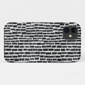 アブストラクト 020712 - ブラック Case-Mate iPhoneケース (裏面(横))