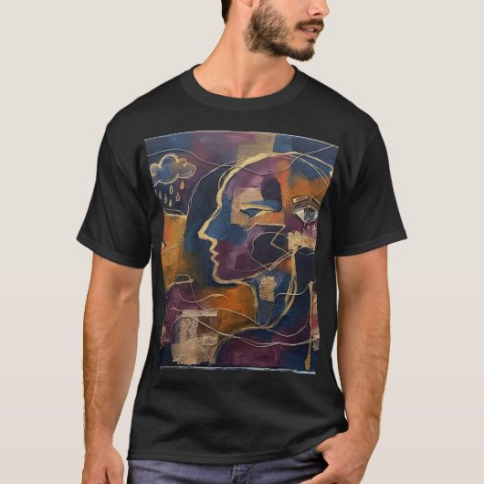 アブストラクト Tシャツ (正面)