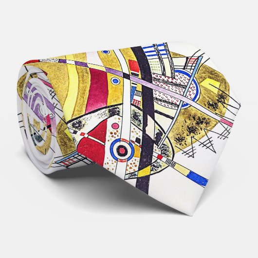 アブストラク素晴らしション – Kandinskyネックタイ ネクタイ (ロール)