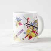 アブストラク素晴らしション – Kandinsky ジャンボコーヒーマグカップ (正面右)