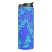 アブストラックブルー独占的ファッションパターン タンブラー (回転左)