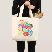 アブストラック6 ラージトートバッグ (正面(商品))