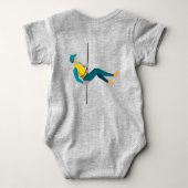 アブセイル ベビーボディスーツ (裏面)