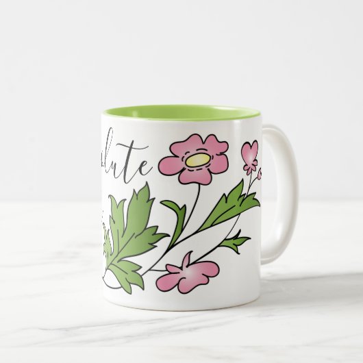 アブソリュート美しい2トーンコーヒーマグ ツートーンマグカップ (正面右)