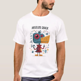 アブソルート・クワック 面白いアヒル エイリアン キャラクター ギフト Tシャツ