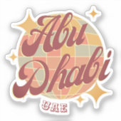 アブダビシティUAEラベルシール シール (正面)