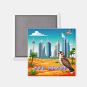 アブダビ旅行のお土産記念品 🌴🕌 マグネット (正面/裏面)