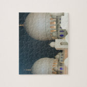 アブダビ、アラブ首長国連邦のZayed Grand教主のモスク ジグソーパズル (縦)