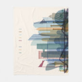 アブダビ,アラブ首長統一された国|シティスカイライン フリースブランケット (正面)