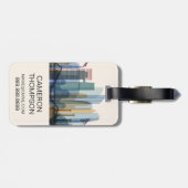 アブダビ，アラブ首長統一された国|シティスカイライン ラゲッジタグ (裏面横)