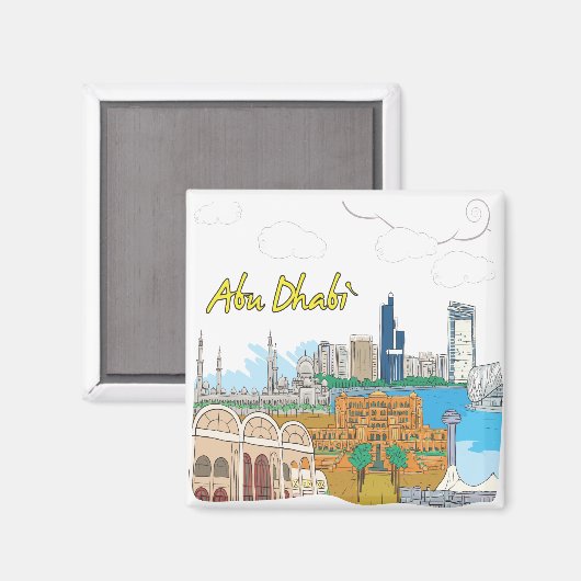 アブダビ マグネット (正面/裏面)