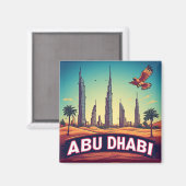 🧲 アブダビ 海岸の休暇の思い出 UAE 🌊 マグネット (正面/裏面)