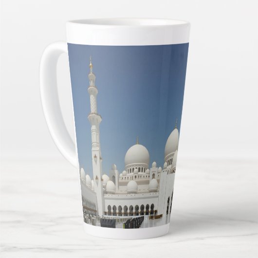 アブダビ UAE シェイク・ザーイド モスク 建築 カフェラテマグ (左アングル)