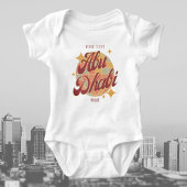 アブダビUAEの休日レトロギフト生まれたばかりの ベビーボディスーツ