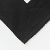 アブティロンピクトゥムブラックアンドホワイト花の写真 フリースブランケット (角)